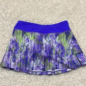 Ivivva Girla Skort, size 8, purple/green